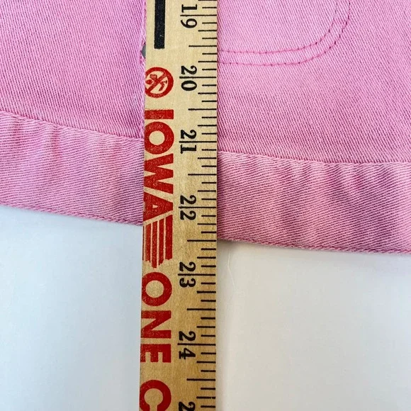 Avon Pink Denim Wear It To End It Breast Cancer Crusade Jean Jacket Womens Sz M - Picture 5 of 10